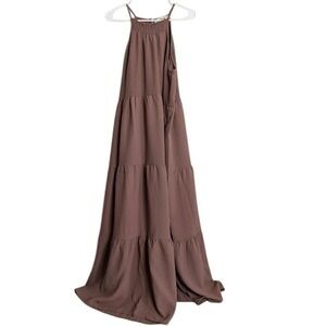 Three Birds Nest Womens Maxi Dress Womens Size Large Tiered Boho Prairie Cottage